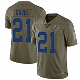 Nike Colts 21 Vontae Davis Olive Salute To Service Limited Jersey Dzhi,baseball caps,new era cap wholesale,wholesale hats